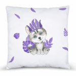 Baby animal's violet - Panneau remplis/coussin - Loup