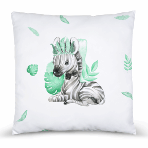 Baby animal's vert - Panneau remplis/coussin - Zèbre