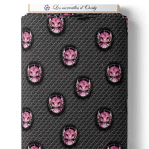 Dragon dark - Dragon sur laize - Rose