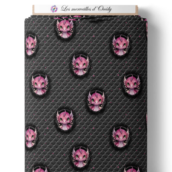 Dragon dark - Dragon sur laize - Rose