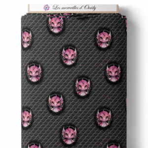 Dragon dark - Dragon sur laize - Rose