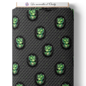 Dragon dark - Dragon sur laize - Vert