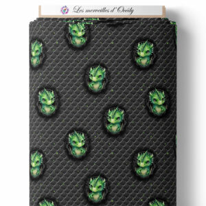 Dragon dark - Dragon sur laize - Vert
