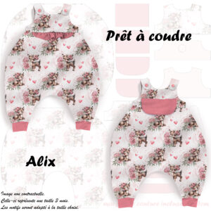 Ma petite biche fleuris - Prêt à coudre Alix