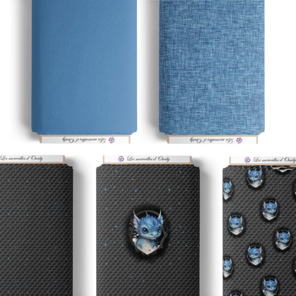 Dragon dark - Effet lin bleu – Image 2