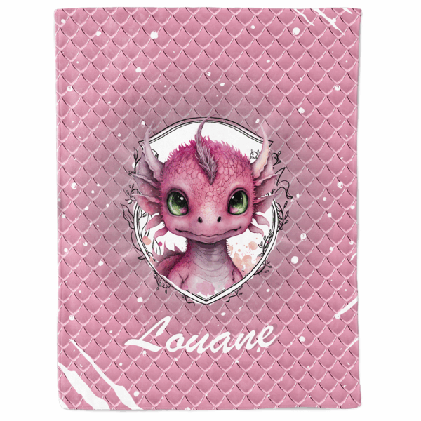 Dragon light - Panneau couverture - Rose