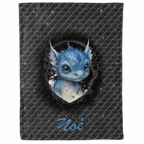 Dragon dark - Panneau couverture - Bleu