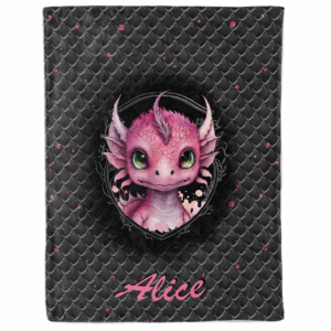 Dragon dark - Panneau couverture - Rose
