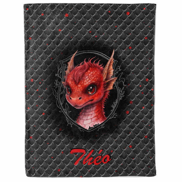 Dragon dark - Panneau couverture - Rouge