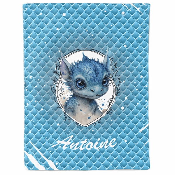 Dragon light - Panneau couverture - Bleu