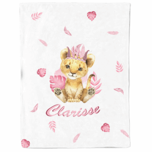 Baby animal's rose - Panneau couverture - Lionceau