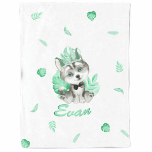 Baby animal's vert - Panneau couverture - Loup