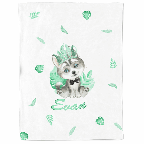 Baby animal's vert - Panneau couverture - Loup