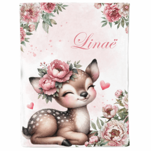 Ma petite biche fleuris - Panneau couverture
