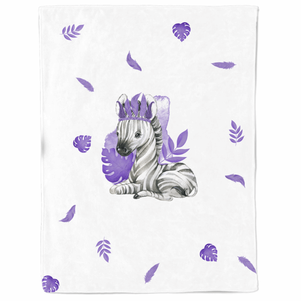 Baby animal's violet - Panneau couverture - Zèbre – Image 2