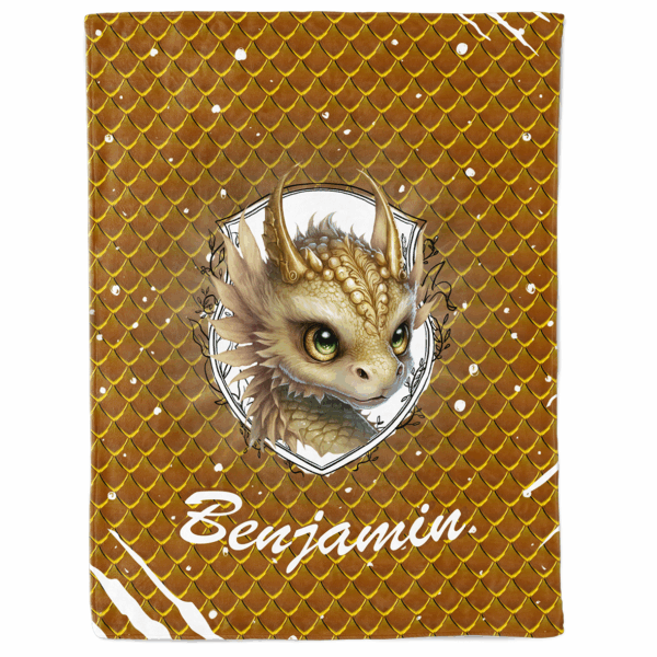Dragon light - Panneau couverture - Or