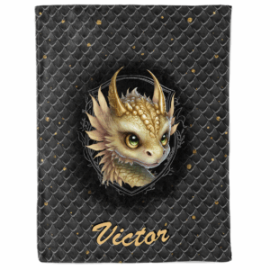 Dragon dark - Panneau couverture - Or
