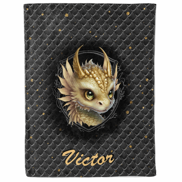 Dragon dark - Panneau couverture - Or