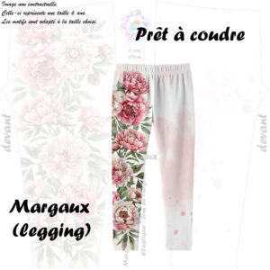 Ma petite biche fleuris - Prêt à coudre Margaux (legging)