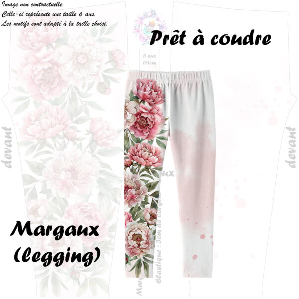 Ma petite biche fleuris - Prêt à coudre Margaux (legging)