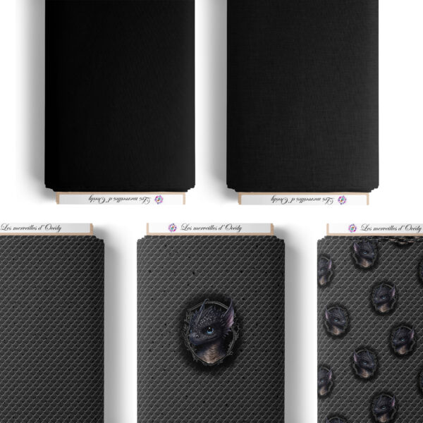 Dragon dark - Effet lin noir – Image 2