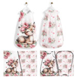 Ma petite biche fleuris - Panneau pour gigoteuse