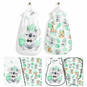 Baby animal's vert - Panneau pour gigoteuse - Koala