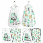 Baby animal's vert - Panneau pour gigoteuse - Zèbre