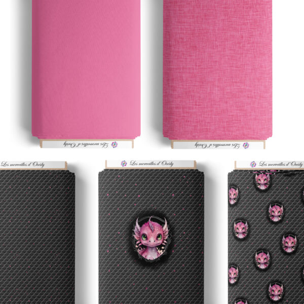 Dragon dark - Effet lin rose – Image 2