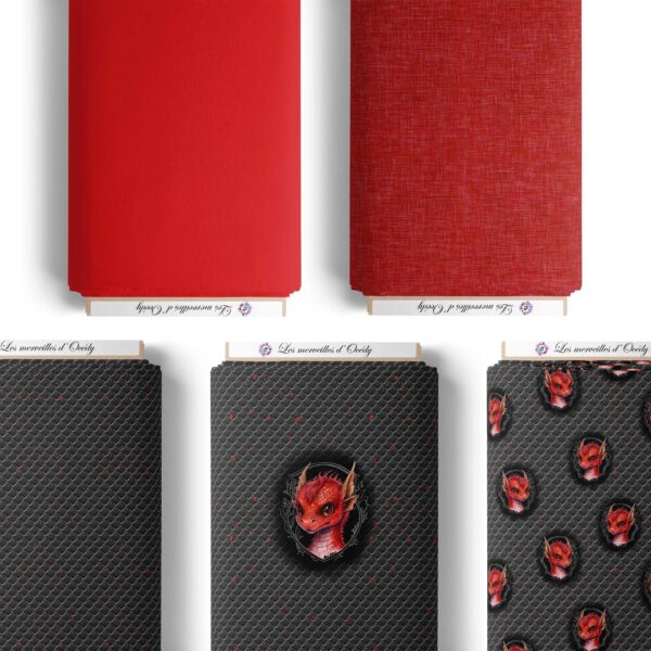 Dragon dark - Effet lin rouge – Image 2