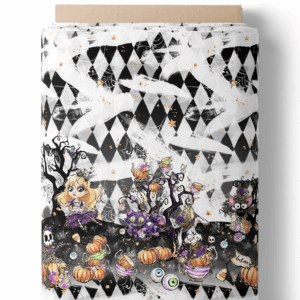 Fillette d'halloween - Bordure répétitif