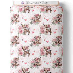 Ma petite biche fleuris - Biches sur laize