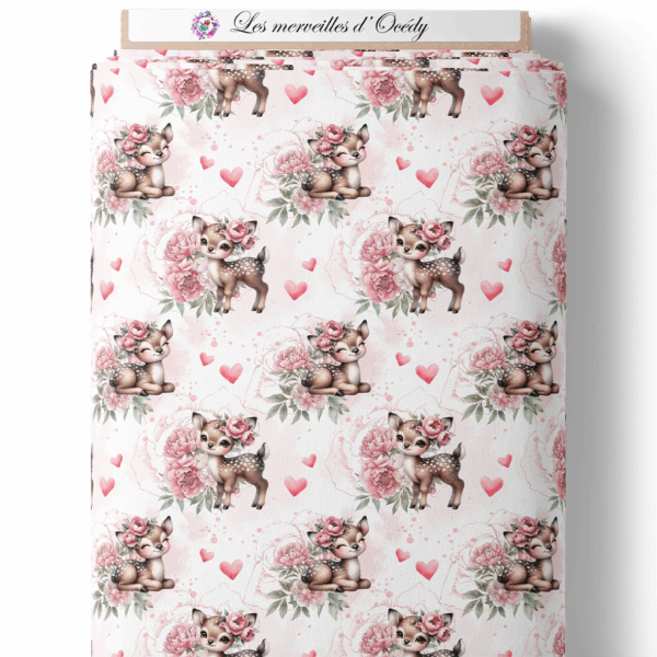 Ma petite biche fleuris - Biches sur laize