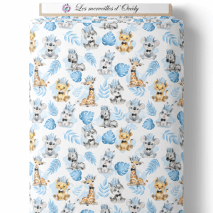 Baby animal's bleu - Animaux sur laize