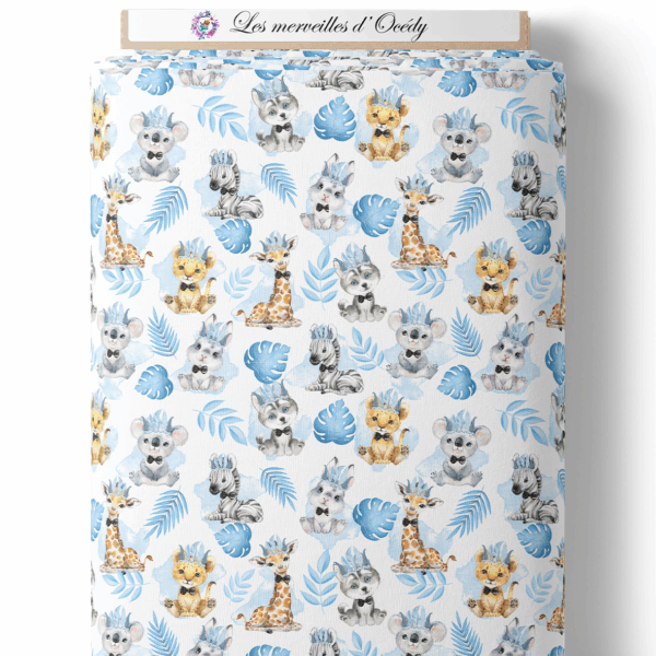 Baby animal's bleu - Animaux sur laize