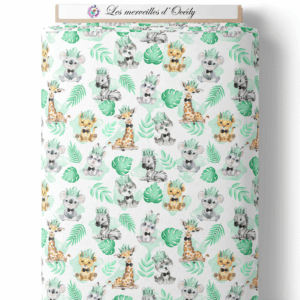 Baby animal's vert - Animaux sur laize