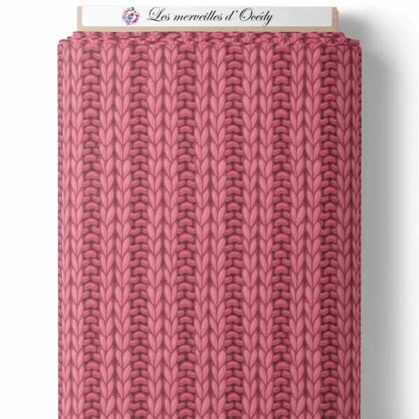 Baby animal's - Effet laine framboise