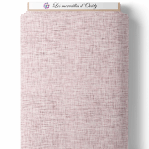 Ma petite biche fleuris - Effet lin rose clair