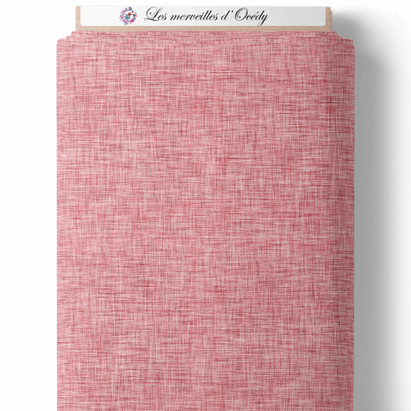 Ma petite biche fleuris - Effet lin rose