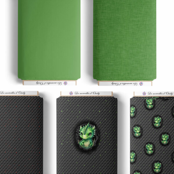 Dragon dark - Panneau central - Vert – Image 2