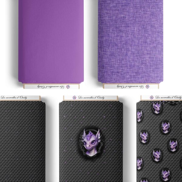 Dragon dark - Effet lin violet – Image 2