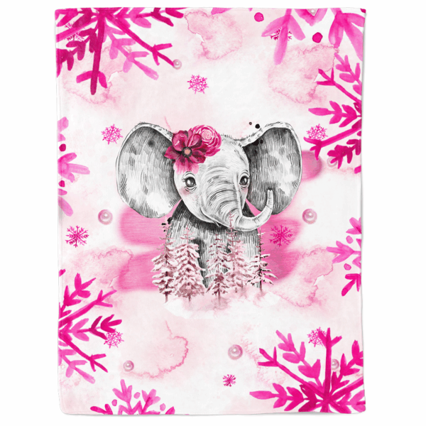 Safari Ice - Rose - Panneau couverture - Éléphant – Image 2