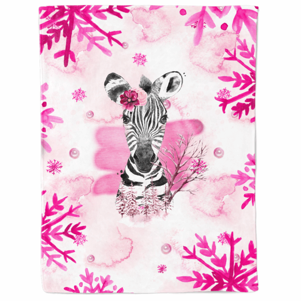 Safari Ice - Rose - Panneau couverture - Zèbre – Image 2