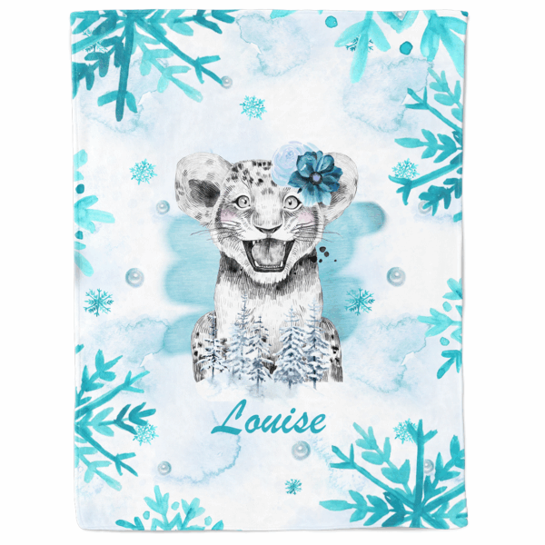 Safari Ice - Bleu girl - Panneau couverture - Lionceau