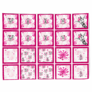 Safari Ice - Rose - Panneau cotons/lingettes (x20)