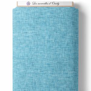 Safari Ice - Effet lin bleu glacial