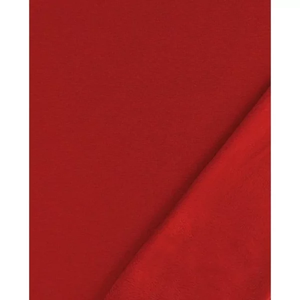 Sweat minky - Rouge STOCK