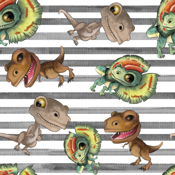 Dinos rayures