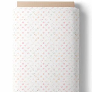 Pois pastel et éclats dorés
