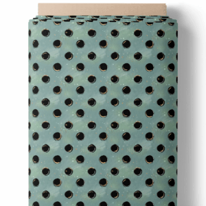 Pois noir sur fond vert